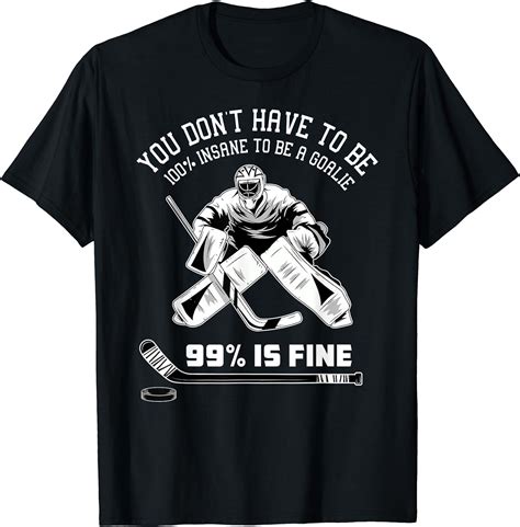 ice hockey goalie t shirts
